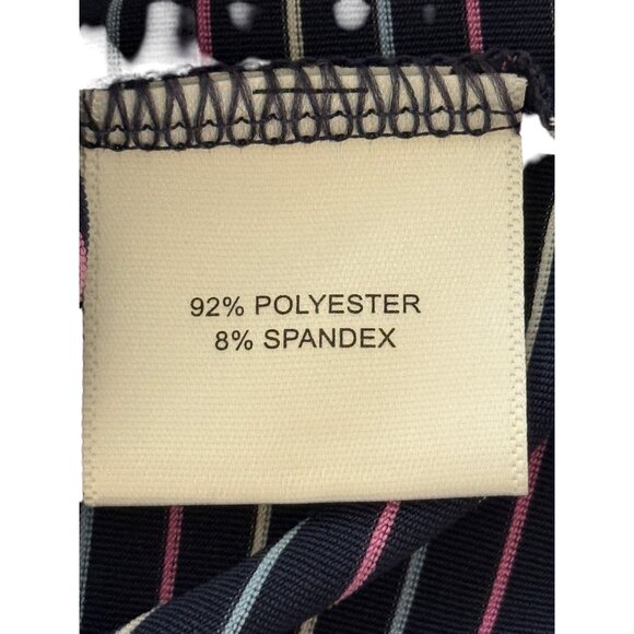 Peter Millar Summer Comfort Polo Navy Striped Shirt Logo Golf Mens Size M - Picture 6 of 7